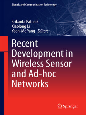 cover image of Recent Development in Wireless Sensor and Ad-hoc Networks